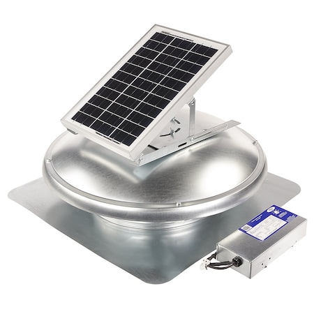 Gaf Master Flow 15 Watt Next-Generation - High-Efficiency Hybrid Solar/Electric Powered Roof Mount Exhaust Fan ERVHYBRID
